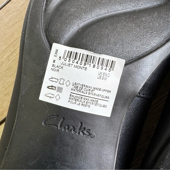 Clarks Womens Juliet Monte Leather Toe Cap Loafers | Size: 9 | New Never Used - Picture 6 of 6